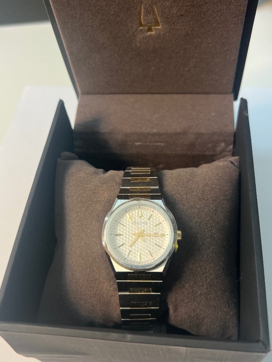 Bulova Accessories - Brand New Bulova Women's Two-Tone Watch | Textured Waffle Dial | Box included